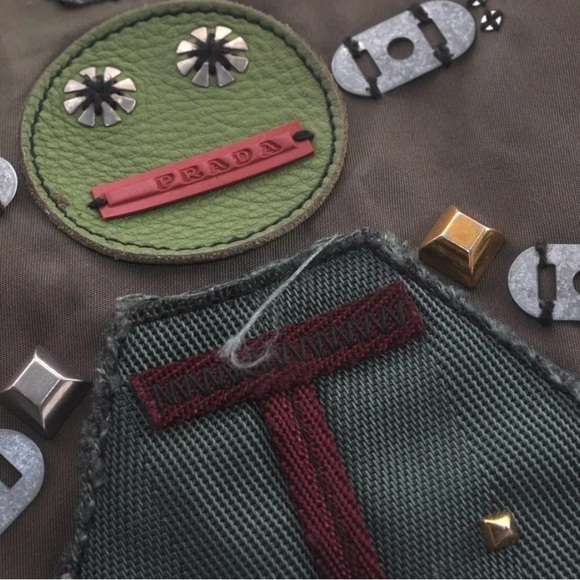 Prada Nylon Tessuto Robot Tote Bag/Shoulder Bag Olive Green | Women’s | Used | - Picture 11 of 14